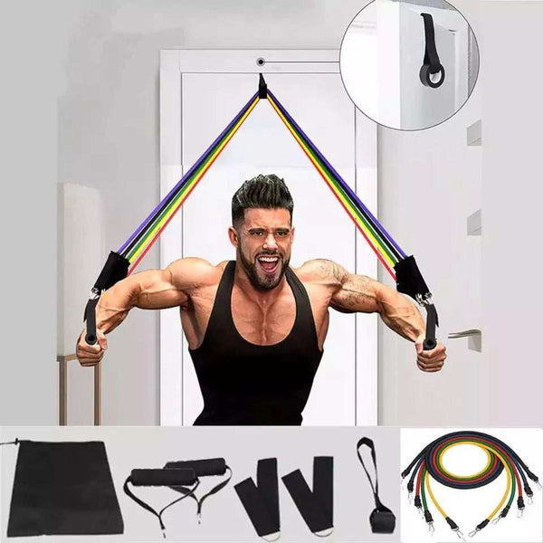 11-piece resistance band elastic pull rope set